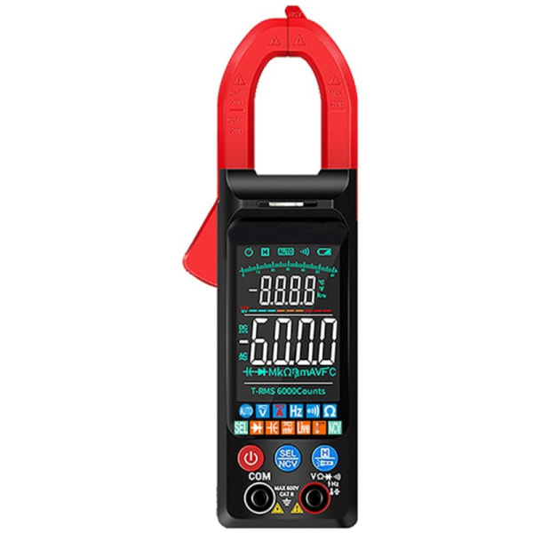 Tångamperemeter DC/AC Spänning Ström Digital Tångamperemeter 6000 Räkningar 400A Multimeter Färgskärm Spänningstestare FS8330Pro+