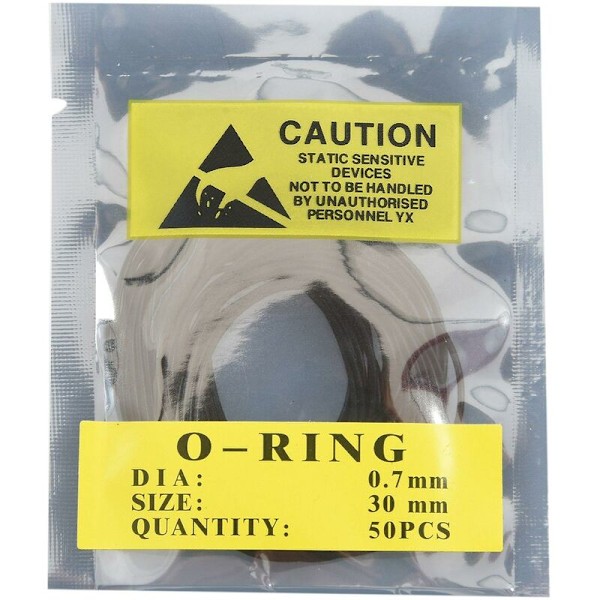 750 st 0,7 mm O-ringar Urtavla Bakre Packning Gummitätningar Brickor Storlek 16 mm - 30 mm