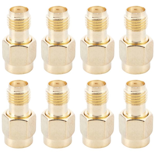 8 st RF-koaxialadapter SMA till RP-SMA hane