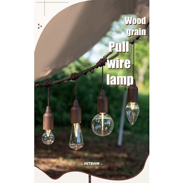 Utendørs campinglys LED-belysning kabellys multifunksjonelle campinglys nattlys, C