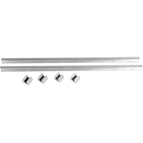 Linjär skena glidset 2 st Längd 800mm Axeldia 12mm SBR12 Linjär styrningar & 4 st SBR12UU Lagringsblock