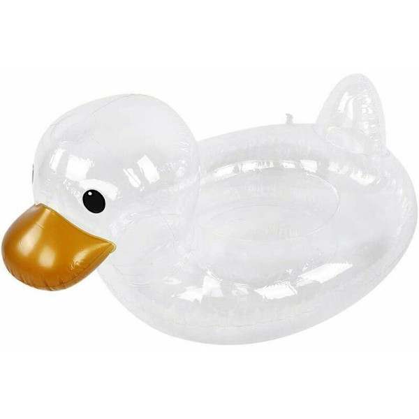 Baby Infant Transparent Duck Buoy Toddler Water Floating Seat Circle Swimming Pool Safety Shoes for Aid 0-4 Years Old
