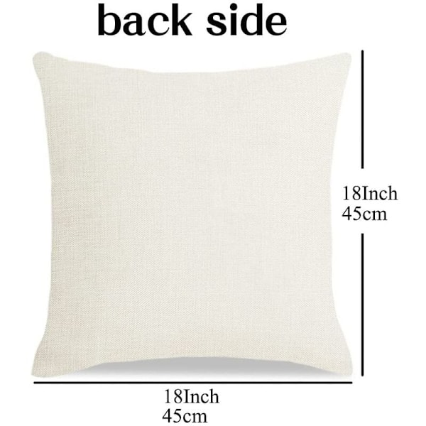 Julepute Kvadratisk Hjem Lin P putetrekk for Sofa Bil Gave 45X45Cm