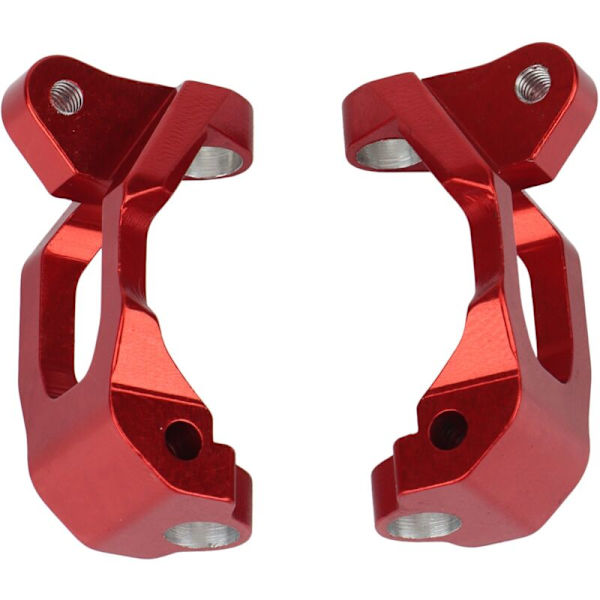 2 stk. Metall Caster Block C- for Axial Jr. AX90052 AXI90069 1/18 RC Bil Oppgraderingsdeler, Rød
