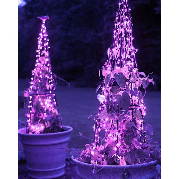 Feerie Lys, 3M 30LED Lysstreng Batteridrevet Mini LED Indendørs Dekoration til Soveværelse Jul Bryllup Fest Hjem Have, Lilla (1 stk)