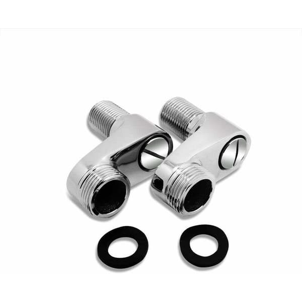 2-pakks kranadapter for badekar, svingbar arm, justerbar, 3/4\", 1/2\", klofotkran, blandebatteritilbehør for bad, solid messing-