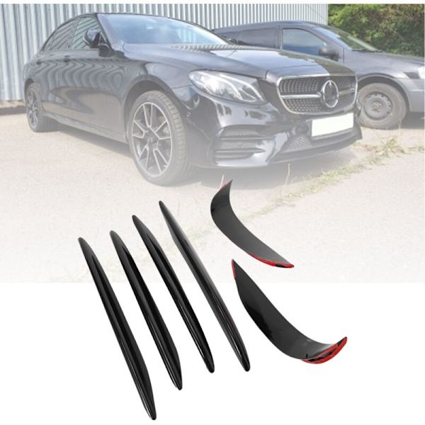 Kiiltävä musta auton sumuvalon kulmakarvatarra E-sarjaan W213 E43 Sport 2016-2019