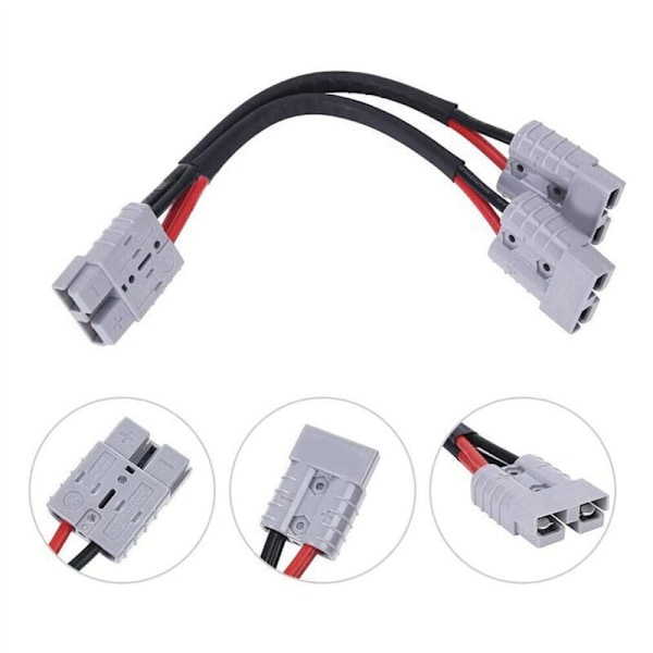 4X Anderson stikforbindelse 50A batteristrømadapter med 6MM bilkabel