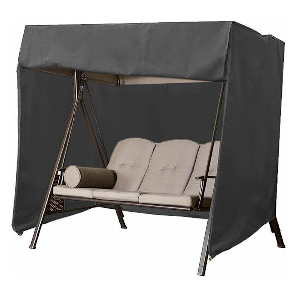 Hagesving Deksel 3-seters 220x125x170Cm Vanntett Oxford Anti-UV Sving Deksel Beskyttende Deksel Utendørs Sving