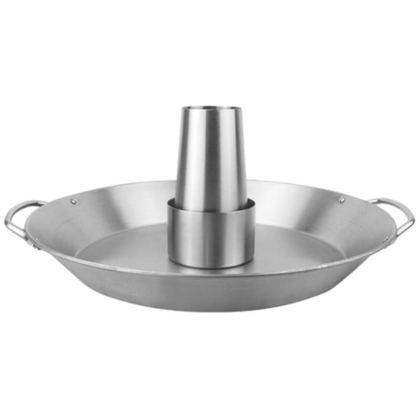 Avtakbar grillpanne i rustfritt stål for kalkun, grillplate, utendørs piknikbrett, grillredskaper