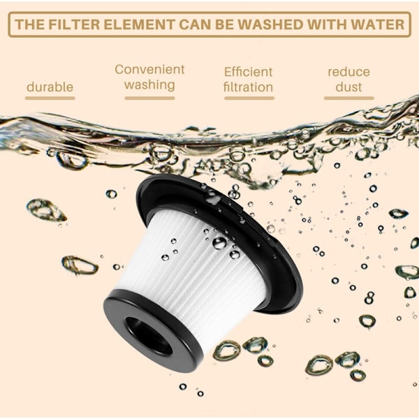 2 stk. filter til 2-i-1 håndholdt støvsuger T6 C17 T1 SC4588 600W