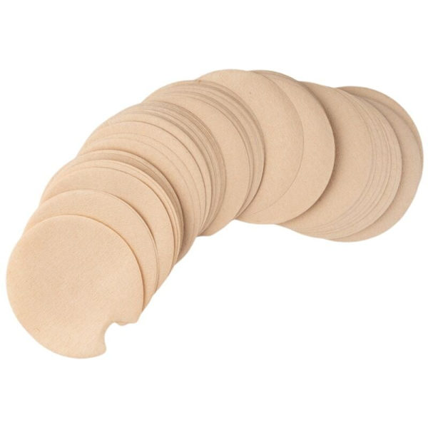 100 stk engangs kaffefilterpapir for kapsel, erstatningskaffefilterpapirforing, påfyllbar kapsel