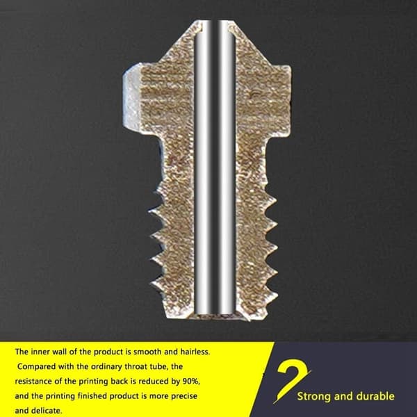 Dyserne, 3D-printertilbehør i titaniumlegering, er velegnede til 3D-printere, motorkoblinger (0,2 mm)