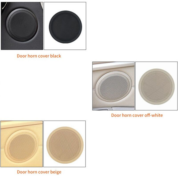 Bakre Dörrhögtalare Cover Audio Horn Case Trim Svart för F30 F31 F34 3-serie F20 F22 F23 Bil