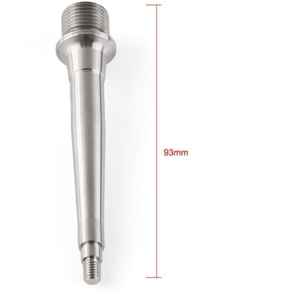 2 stk. 93 mm titanium/Ti fodpedaler/fodaksler, der understøtter titanium akselpedal i titaniumlegering