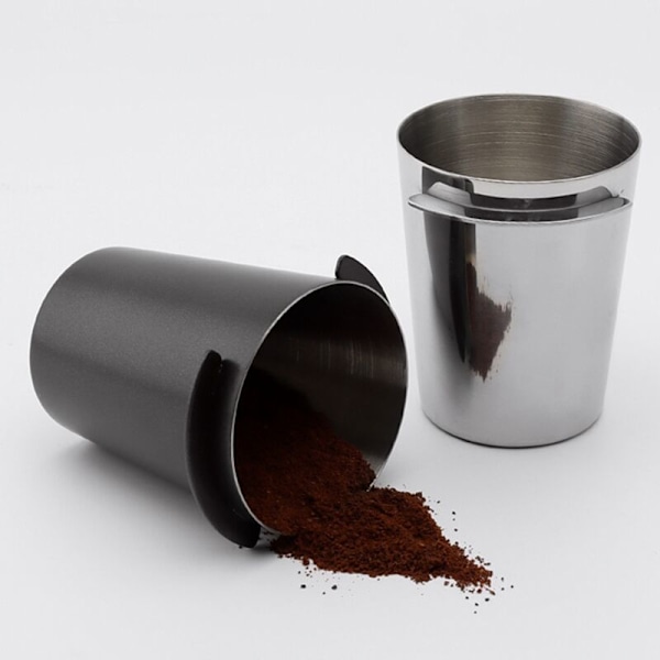 51Mm Kaffeemålebeger til Kaffeemålebegermaskine Rustfrit Stål Slidstærkt Sølv