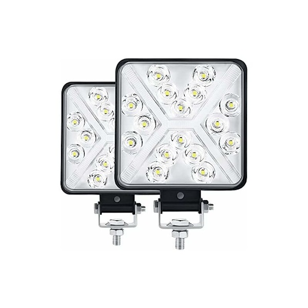Par 4” Traktor LED Arbejdslys 300W 12000LM 6000K 4x4 LED Forlygte IP67 Motorcykel LED Ekstra Lys Kvadratisk 8D Linse Ekstremt Høj Lysstyrke