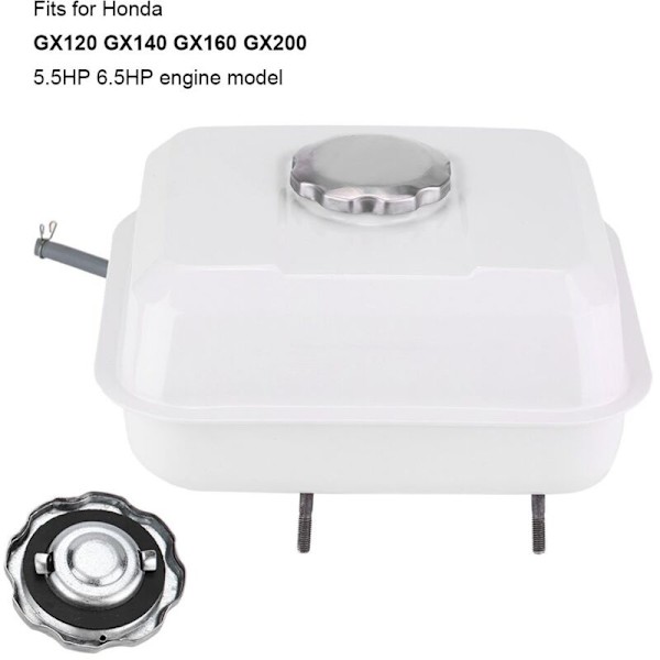 Drivstoffsystem for Honda GX120 GX140 GX160 GX200 5,5 hk 6,5 hk, drivstofftank, drivstofftanklokk, ettermarked drivstoff