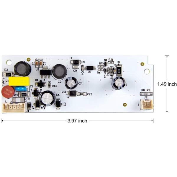 W10515058 LED Hovedlys PCB-kort til Køleskab W10465957