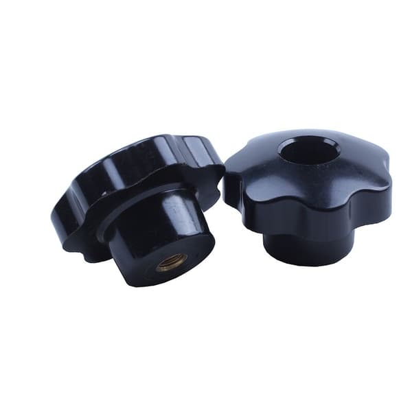 M8 X 50Mm Diameter Gevindspændingsstjerneknap Sort Udskiftning 2 Stk