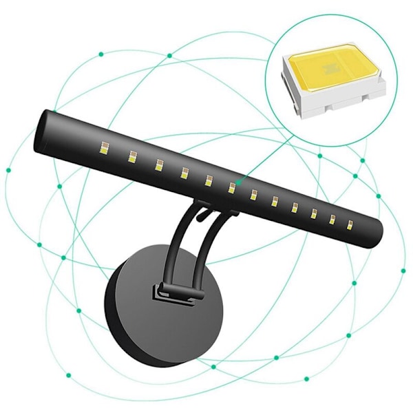 LED-vägglampor för inomhusbruk, vägglampor för hem, sovrum, sängbord, spegel, justerbar vägglampa DC5V1A 40CM