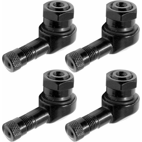 90 Degree Angle Tire Valve Caps, 4pcs Motorcycle Aluminum Angle Valve Caps