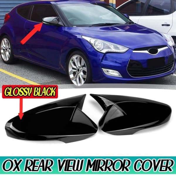 Sidespejlhuse Ramme Trim Spejl Cover Gloss Black M Style til 2012-2017