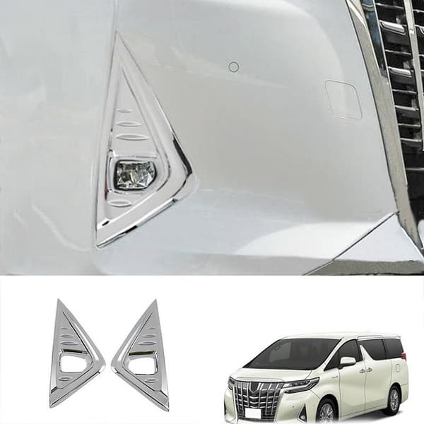 ABS Glassfiber Støtfanger Tåkelysramme Deksellist for Alphard 2015-2019