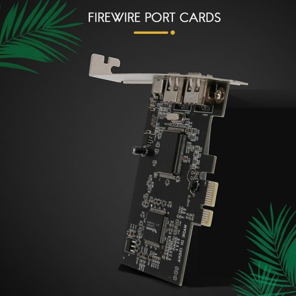 1394 Firewire -kortti, 3 porttia PCIe 1394a Firewire -laajennuskortti, Pci Express ulkoiseen Ieee 1394 -mainokseen