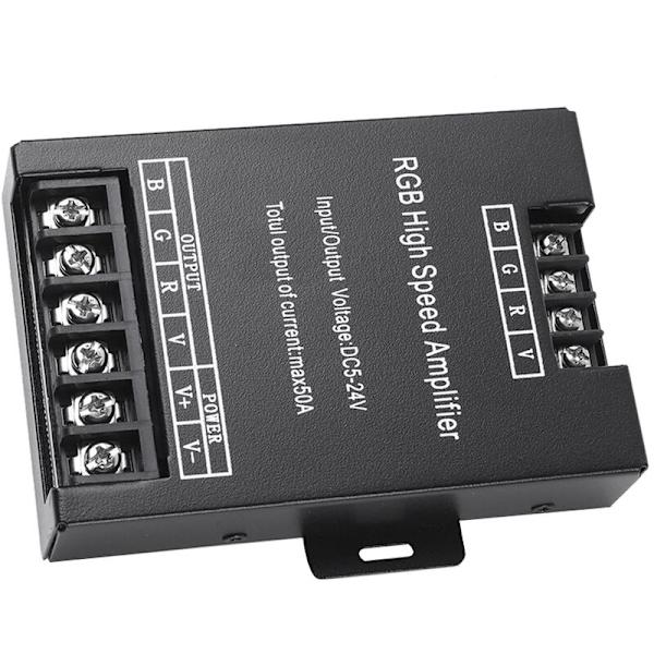 LED 30A 50A 400W RGB Hög hastighet LED-förstärkare Repeaterförstärkare Enfärgad för remsljus