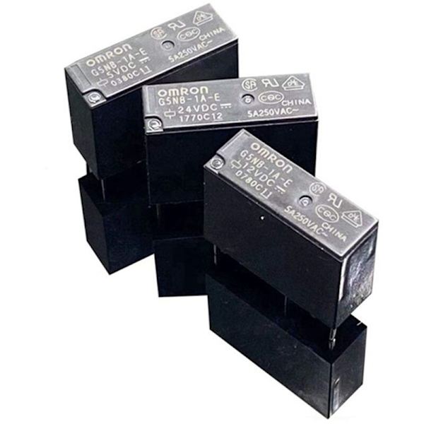 5 st G5NB-1A-serie 05VDC 12VDC 24VDC 24V 4 stift 3A Mini Relä G5NB G5NB-1A-E Växlande AC DIP4 (12V)