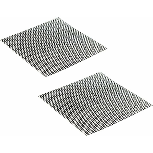 Grillmatte, 2 stk 33 x 40 cm Non-Stick Teflon Grillmatte, Grillnett, Grillgrillnett for mikrobølgeovn, kullgrill-