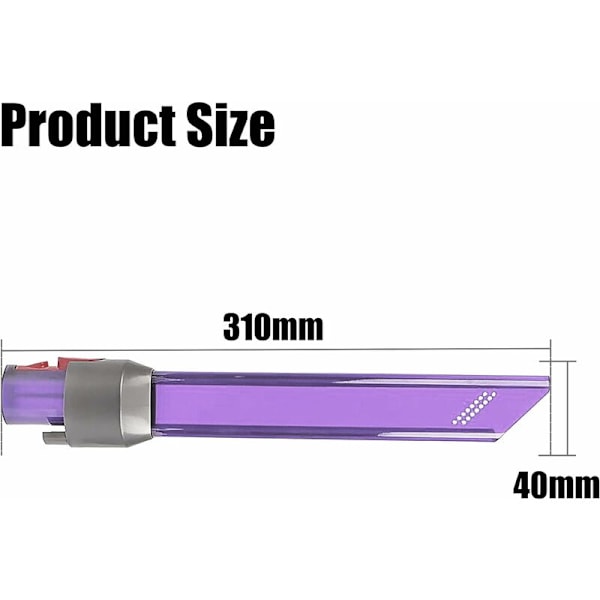 LumiChristmass Tilbehørsstøvsuger med Integreret LED Kompatibel med Dyson V7 V8 V8 V10 V11 V15 til rengøring af mørke hjørner og vanskelige områder