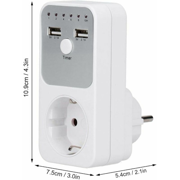 USB-timer Digital Programmerbar Udløb 24 Timer Stikkontakt Mekanisk Timer Intelligent Timer Jordforbindelse Stikkontakt Akvarium Kontakt Blæser Tilbehør——
