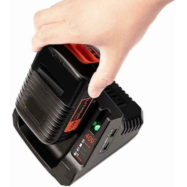 Ersatzlader LCS36 LCS40 til Black & Decker 36V 40V Max Lithium batteri LBXR36 LBX36 LBXR2036 LBX1540 LBX2040 LBX2540 LSW36 LST136 LHT2436