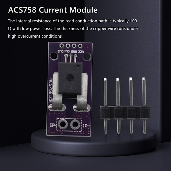 ACS758 ACS758LCB-100B PFF-T Linjär Hall-givare Modul 3-5V Detektion