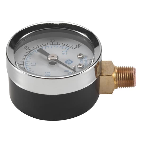 0 30 psi 0 2bar Mini urskive Lufttrykkmåler Kompressor barometer måler Dobbeltskala hydraulisk trykkmåler svart urskive