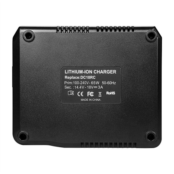 Batterilader til DC18RC med LED-display 14.4V 18.6AH Bl1830 Bl1430 BL1860 BL1890 Power Tool EU-stik