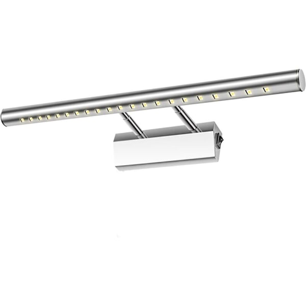 Badeværelseslampe LED Spejl 5W Væglampe IP44 Vandtæt Bordlampe Justerbar 180° med Rustfrit Stål Afbryder Belysning Dekoration Toilet Møbler