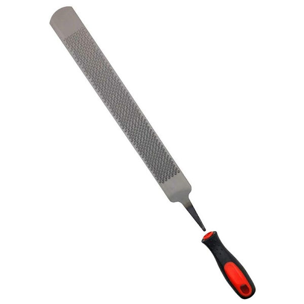 Master Black RASP med Rasp-handtag, dubbelsidig 14-tums svans RASP för häst hovar