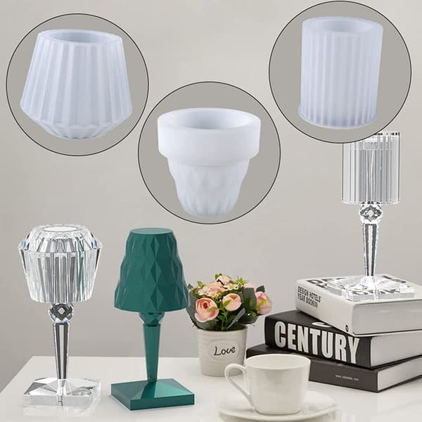 DIY bordlampe sett for bordlampe dekorasjon silikonform C
