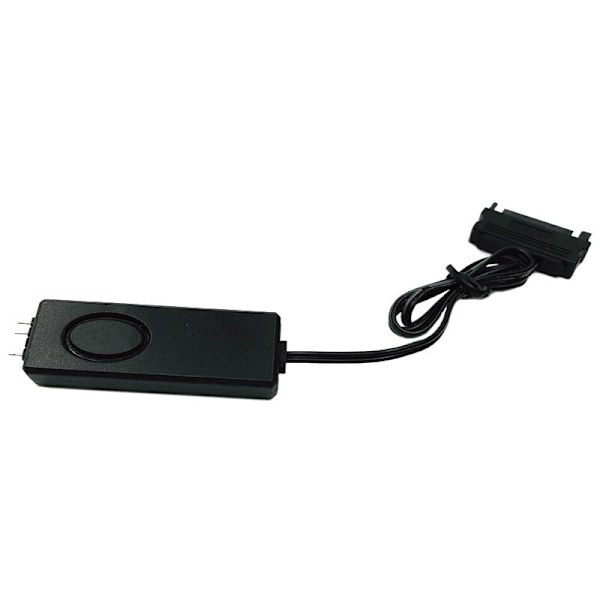 5V 3Pin ARGB Kontroller SATA Pin Strømforsyning Stasjonær Datamaskin Fjernkontroll for 3Pin 5V Kabinett LED Belysning