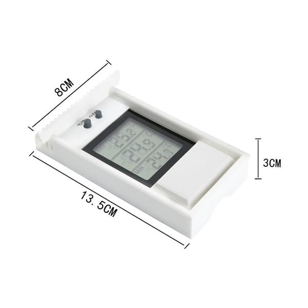 Trädgårdstermometer Inomhus- och utomhustermometer Kylskåpstermometer, Digital termometer för växthus, Digital termometer med min-max
