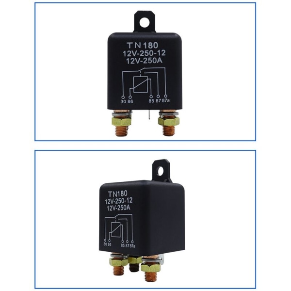 Bilrelä 12V 24V 250A Kontinuerlig typ Hög batterikontrollbrytare Bilterminal Startrelä