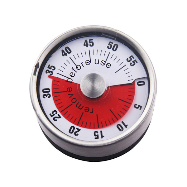 Basisklocka med mekanisk och magnetisk timer. Maximalt 60 minuter. Hörbar alarmsignal vid tid - DENUOTOP