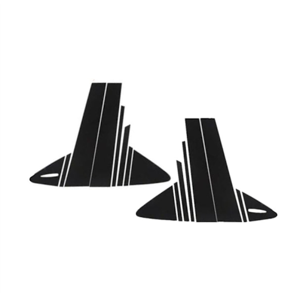 Side Door Window Pillar Posts Trim Piano Cover til 2020 2021 2022 Tilbehør Sort 16stk
