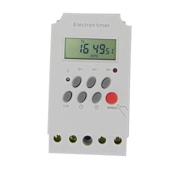 KG316T-II DIN Skinne Mikrocomputer Tidskontrol Switch Timer AC 220V 25A TIMER SWITCH DIGITAL Relæ Kontrol