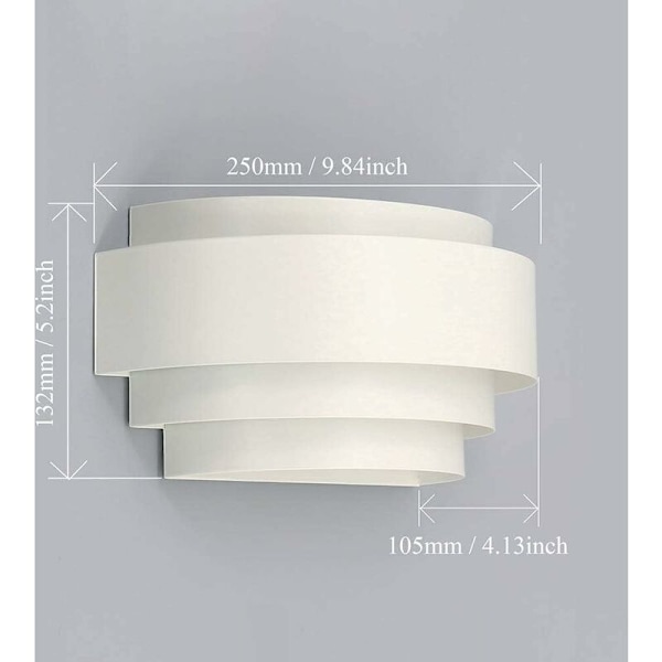 LED Vægskinner Enkel Design Vægslampe Indvendig Sconce Metal Lys Til Soveværelse Trappebutik Levering Stue Kontor Veranda Varmt Hvid [Energiklasse A +