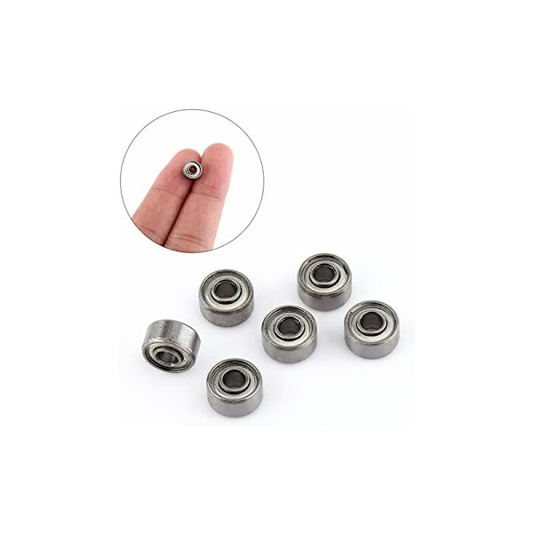 10 stk. 693ZZ Mini Kuglelejer Stål Flensleje Dobbelt-Afskærmede Lejer Sæt 384mm HIASDFLS