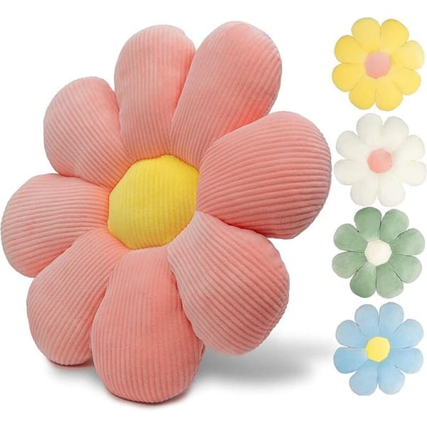 Blomsterkudde Heminredning - Dekorativa kuddar, Blomsterkudde för vardagsrum, barnrum, bil, sovrum